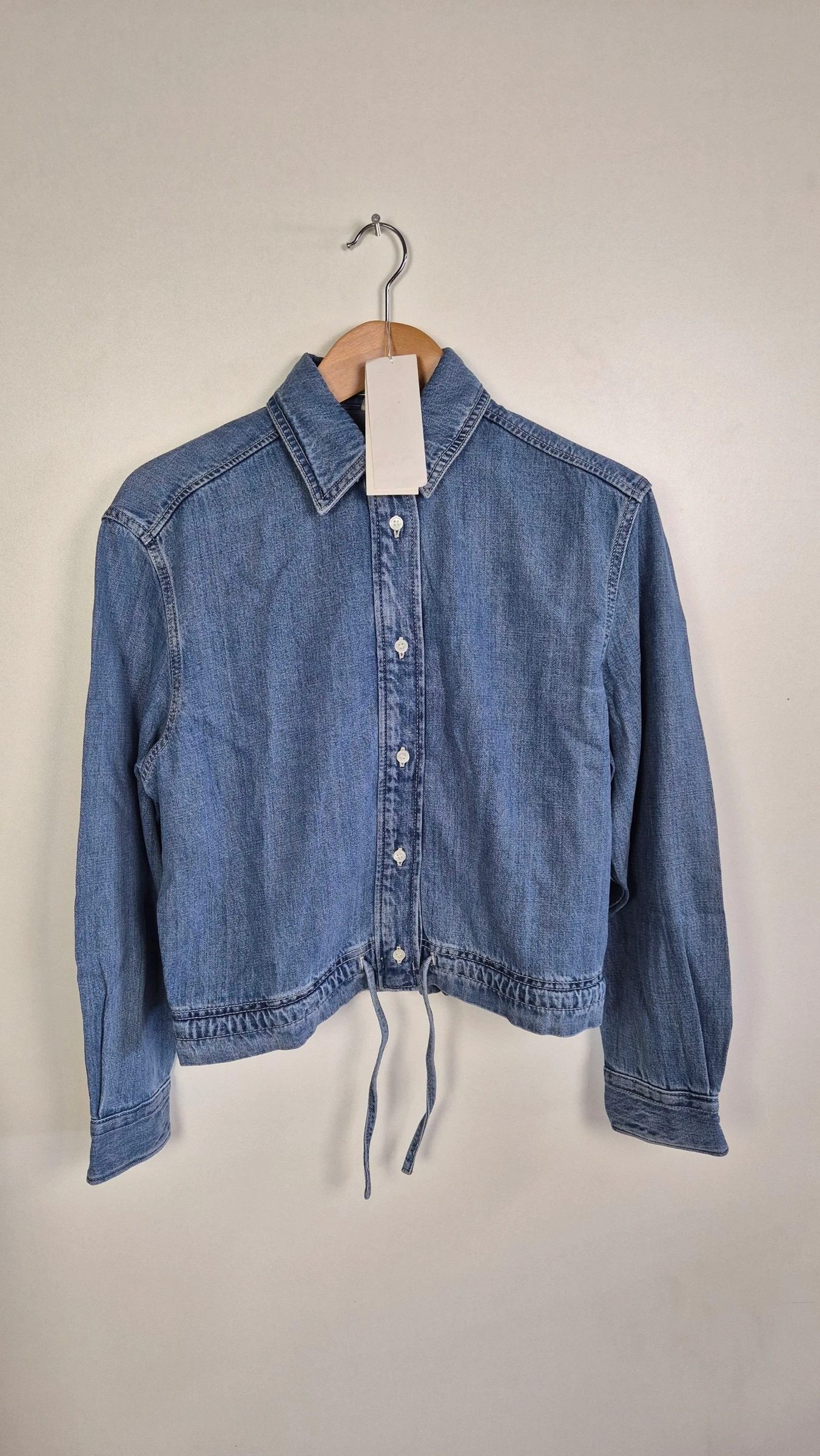 Blauwe denim dames blouse Arket maat XS